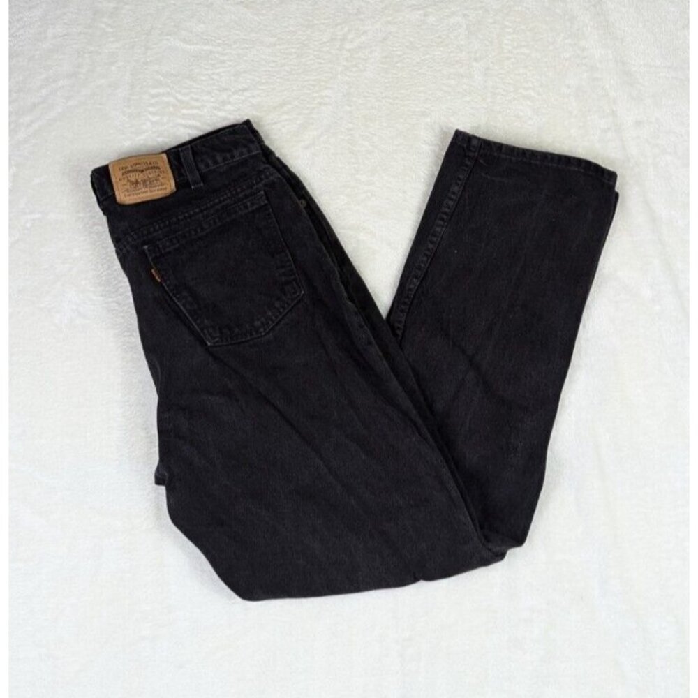 VTG 90s Levi’s 506 Straight Fit Jeans 36x32* Orange Tab Black Comfort Canada